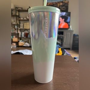 Starbucks multi colored cold cup